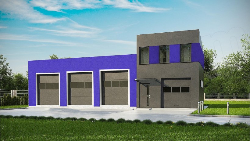 Здание придорожного сервиса