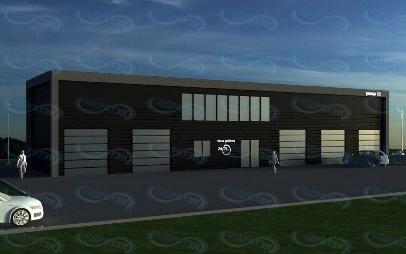 Двухэтажная автомойка