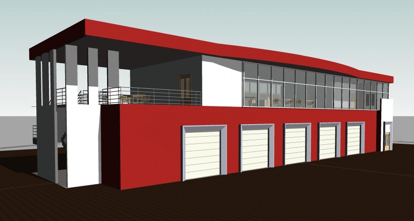 Выставочный павильон машин