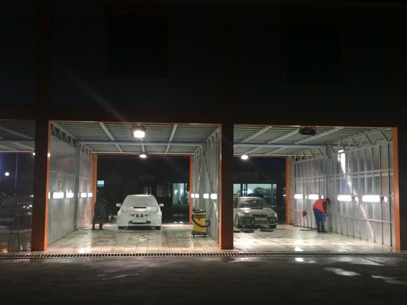 Автомойка из сэндвич панелей