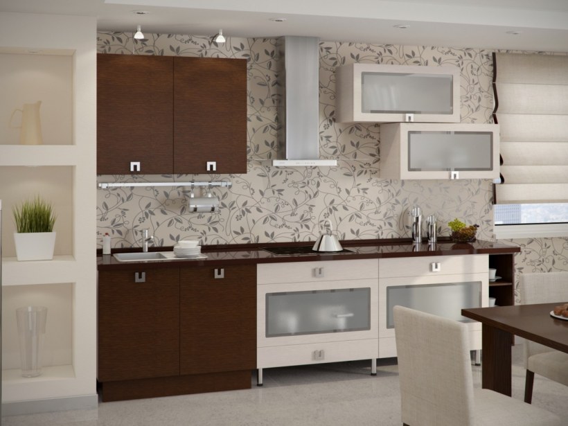 Обои под кухню