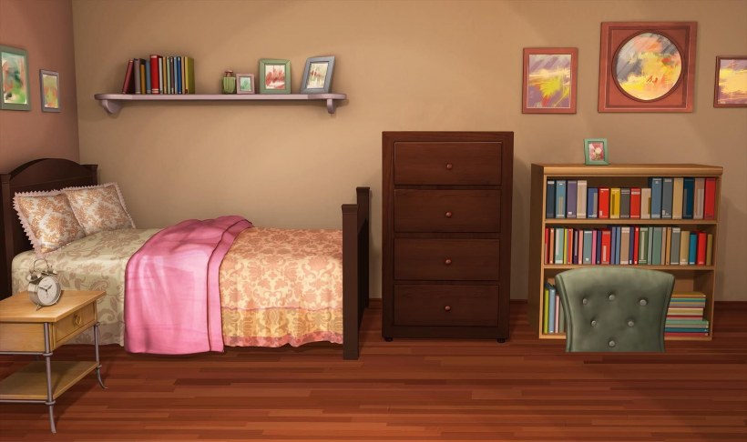 Комната с кроватью для гача лайф