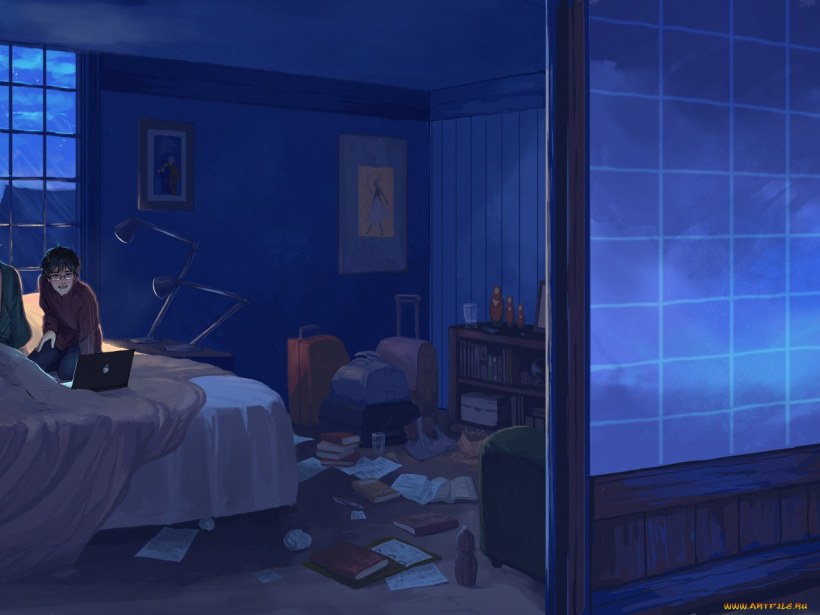 Комната аниме арт