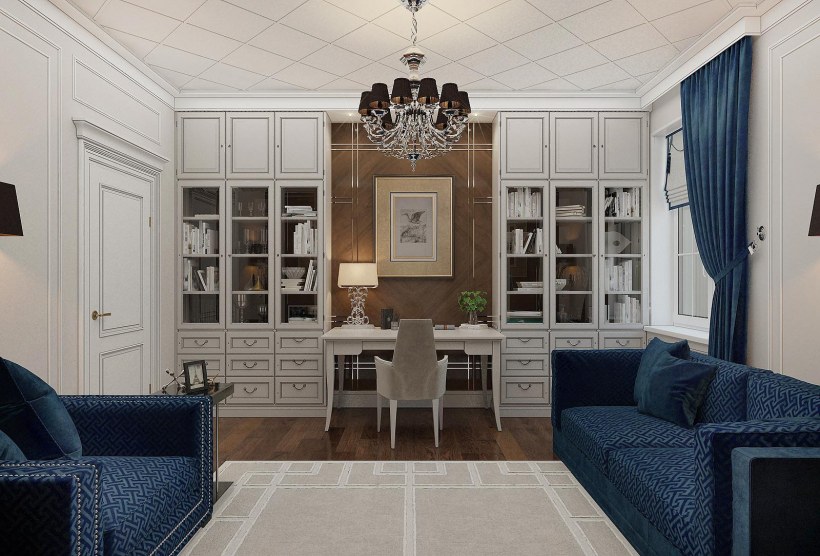 Кабинет в неоклассическом стиле