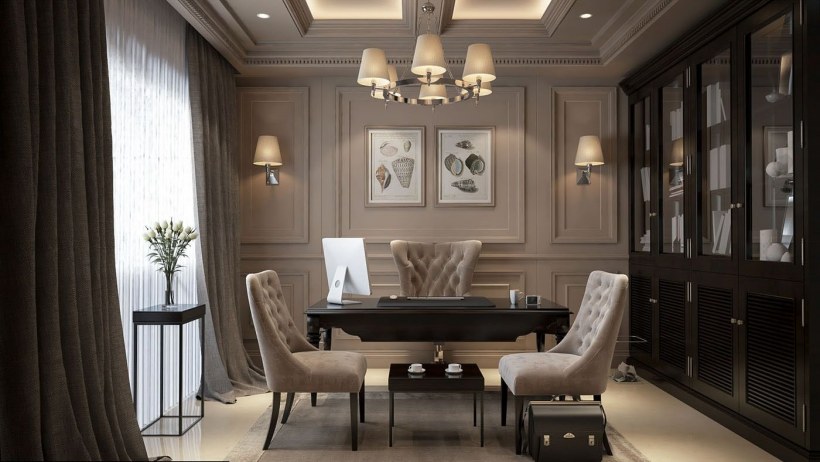 Офис в стиле современной классики