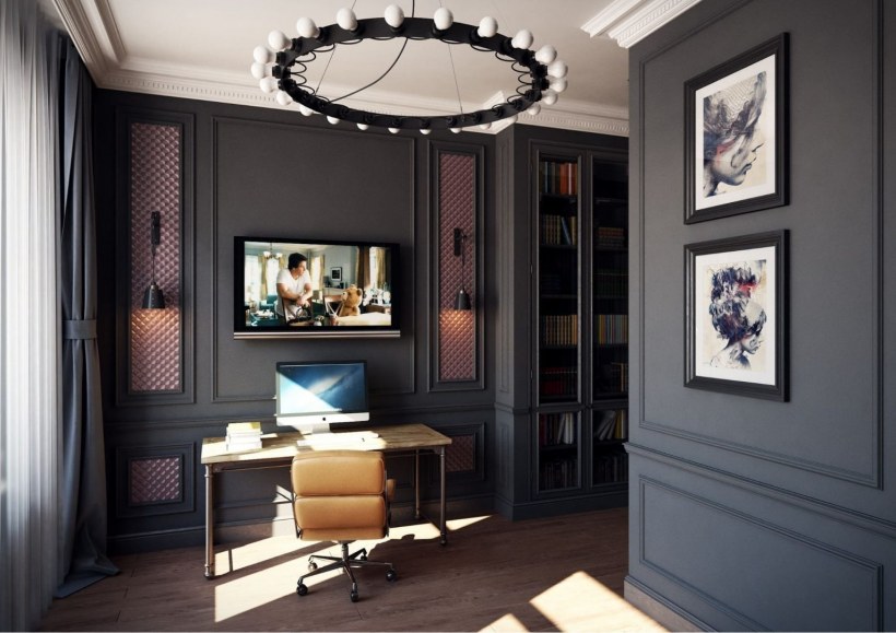 Кабинет в неоклассическом стиле