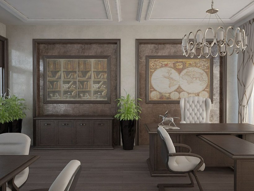 Кабинет руководителя в стиле Неоклассика
