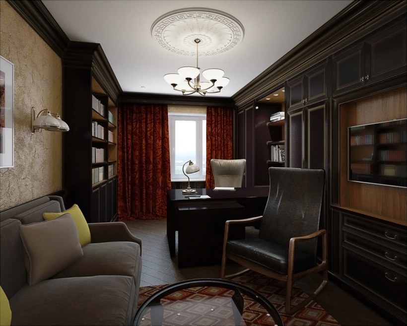 Кабинет в стиле неоклассики