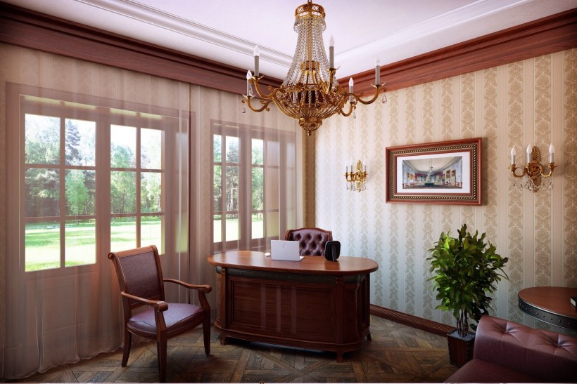 Кабинет в классическом стиле