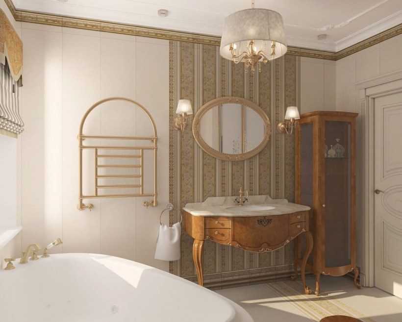 Ванная в стиле ретро