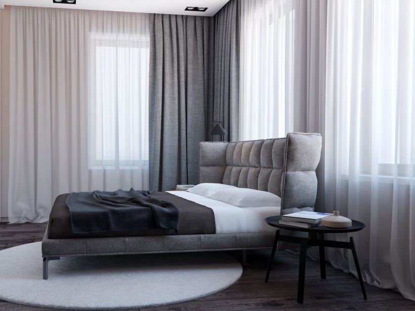 Шторы современные Минимализм серые