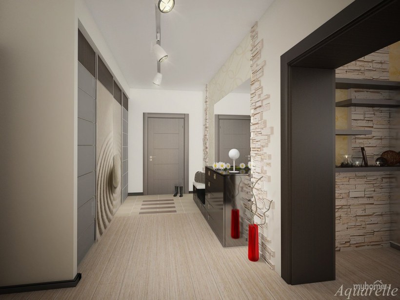 Серая прихожая