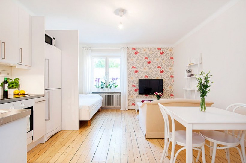 Отделка маленькой студии