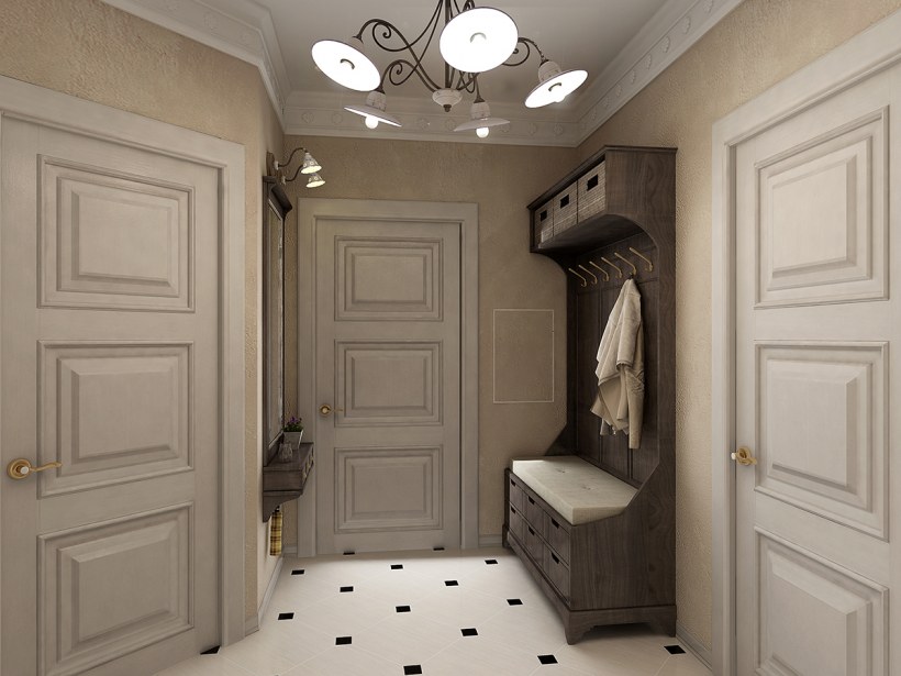 Интерьер маленькой прихожей