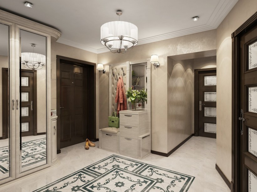 Квадратная прихожая