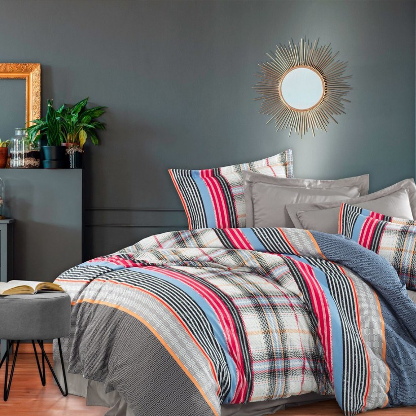 Постельное белье "Karna" cатин однотонный "Loft" 1.5 СП