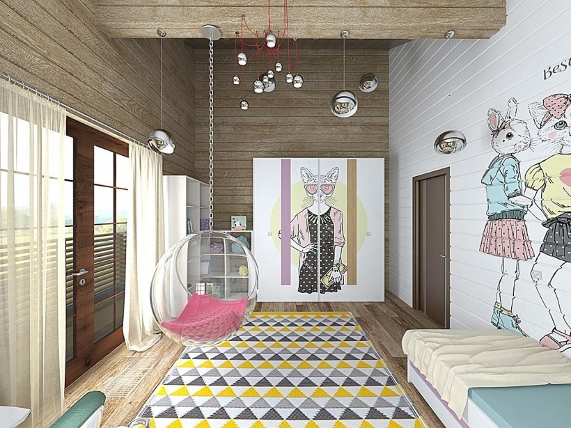 Детская в деревянном доме