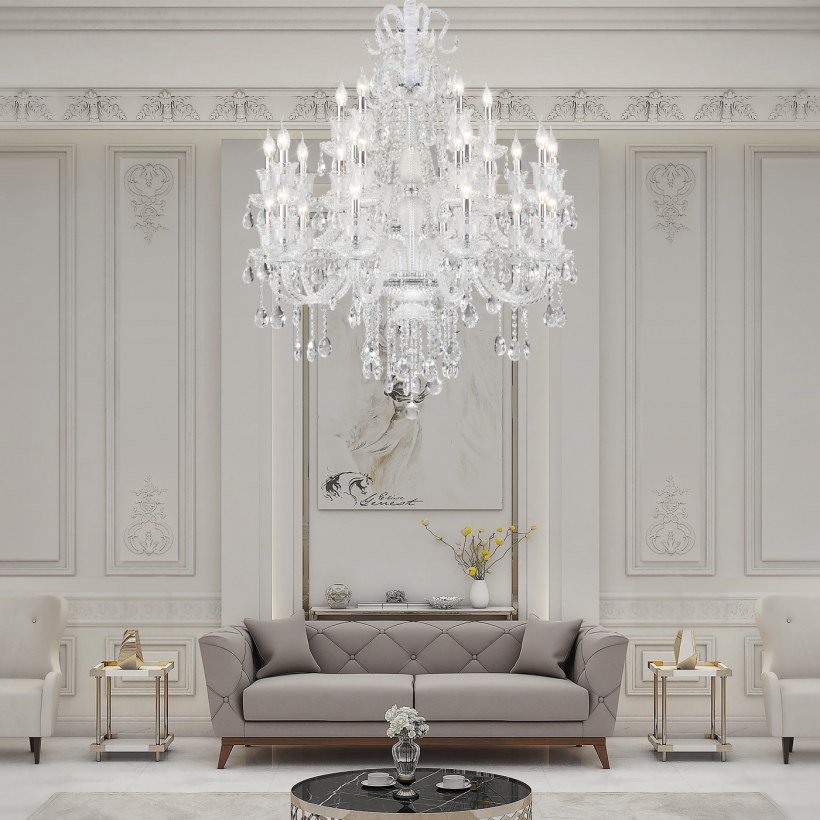 Багет в интерьере гостиной