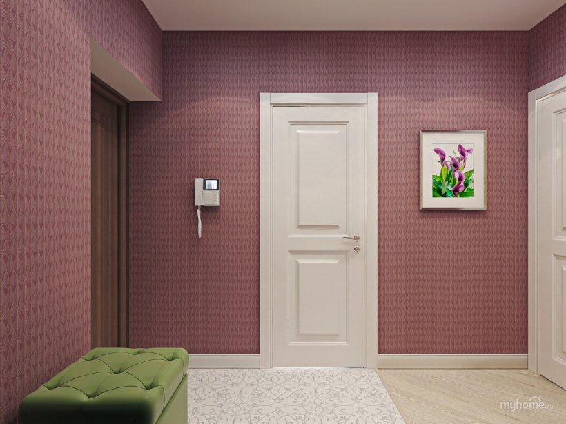 Интерьер узкой прихожей
