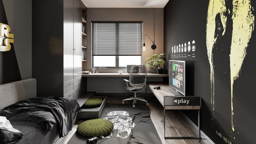 Комната для мальчика подростка в современном стиле