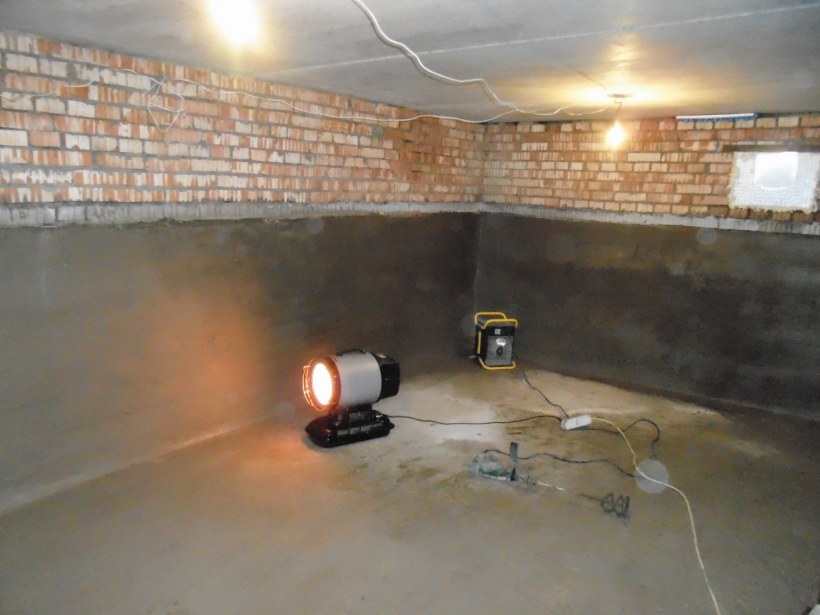 Гидроизоляция подвала с нутри