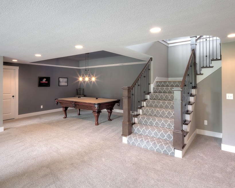 Освещение в цокольном этаже частного дома