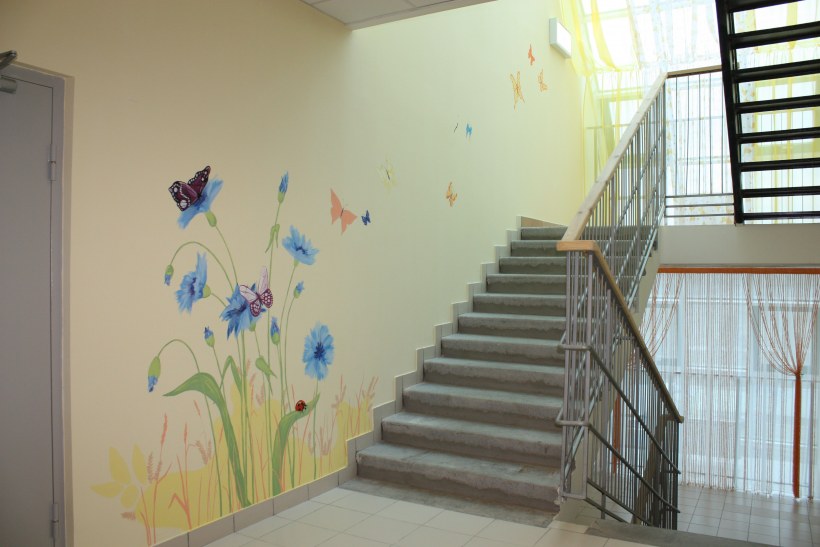 Роспись лестничной площадки