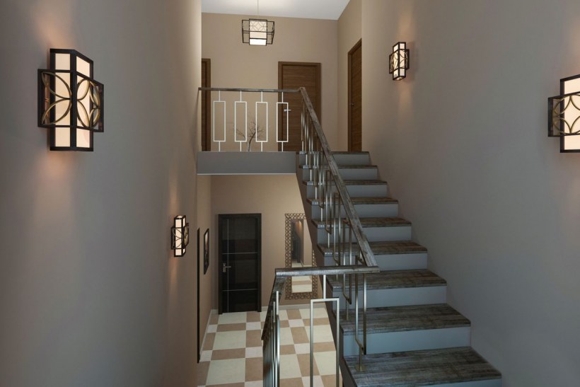 Отделка лестничной клетки