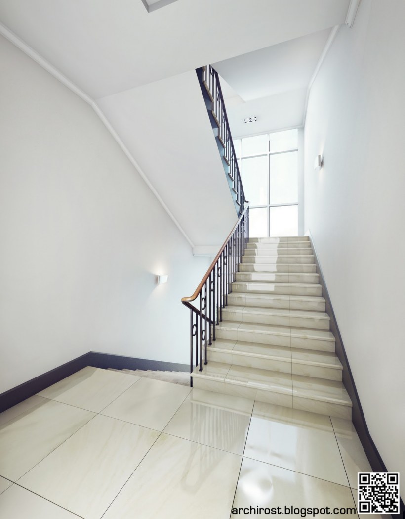 Отделка лестничной клетки