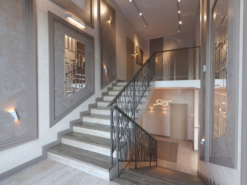 Лестничный марш в частном доме