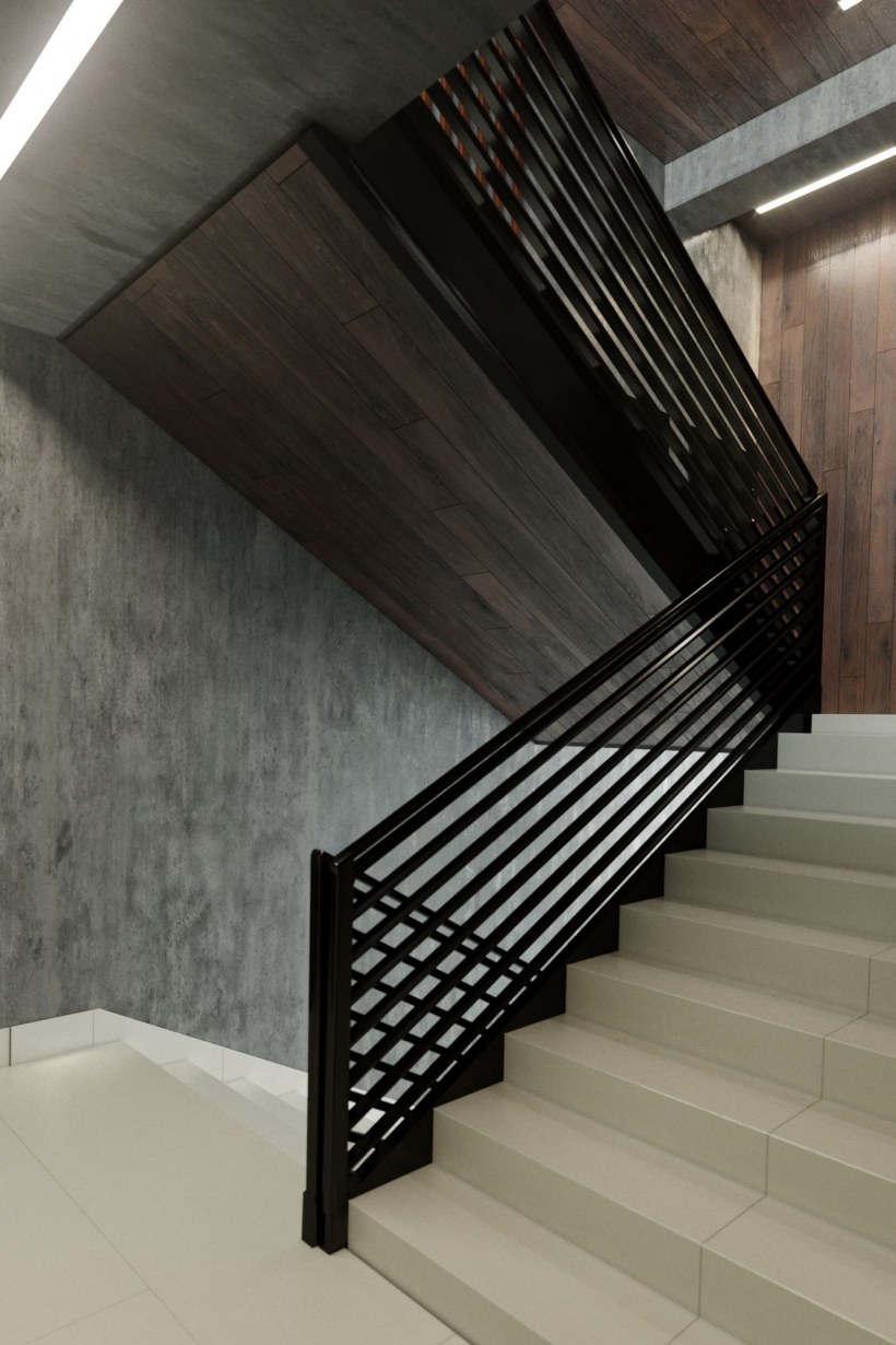 Лестничные марши в стиле лофт