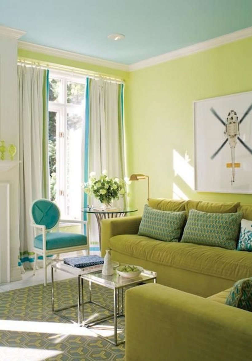 Фисташковый цвет стен