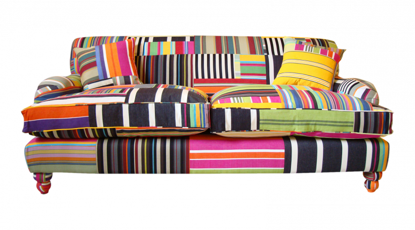 Красивые полосатые диваны