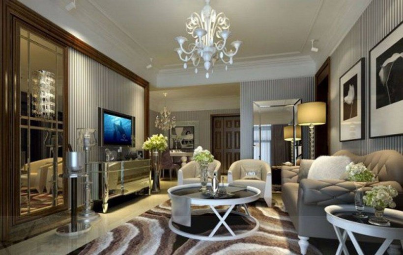 Элитная гостиная в современном стиле