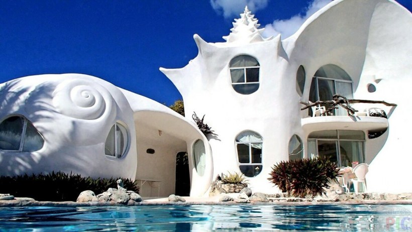 Дом Ракушка на острове Исла Мухерес