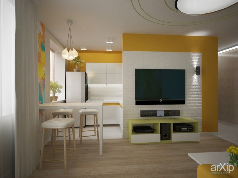 Хрущевка перепланировка кухни в студии