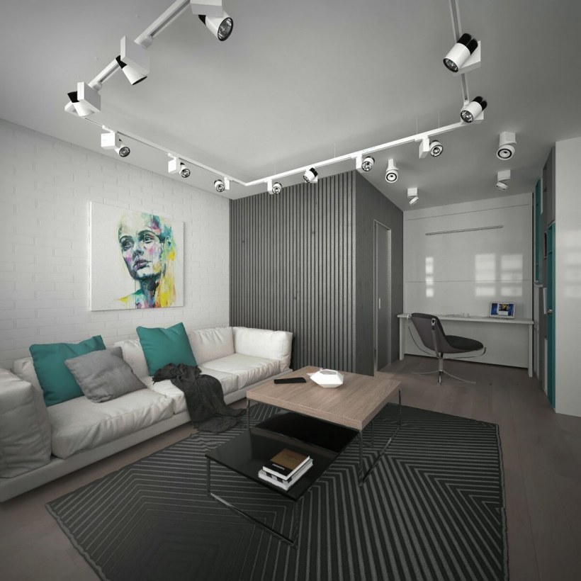 Спальня гостиная Минимализм