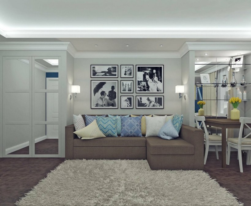 Интерьер трехкомнатной хрущевки