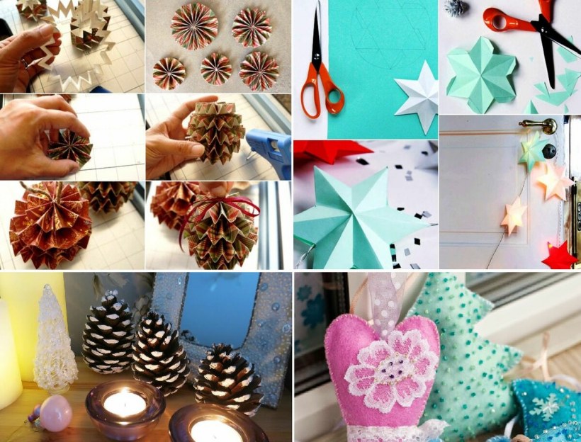 Новогодние игрушки из коробок