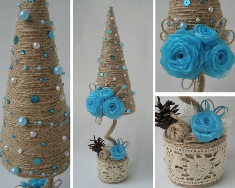 Новогодние венки из шишек