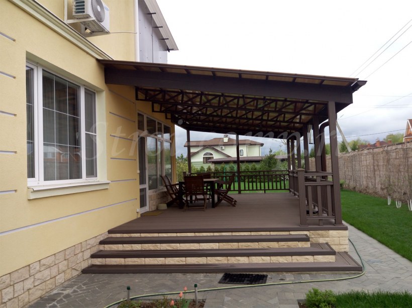 Веранда металлическая