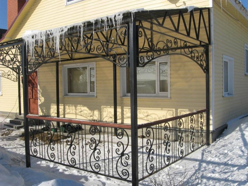 Веранда из металла