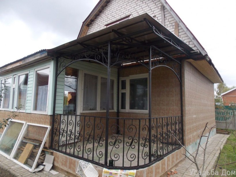 Веранда из металла