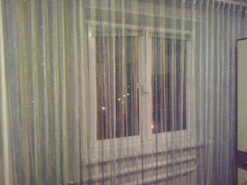 Кисея Радуга дождь в гостиную