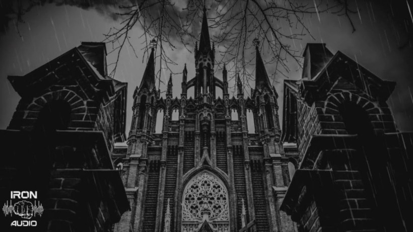 Готический храм в Москве чёрный