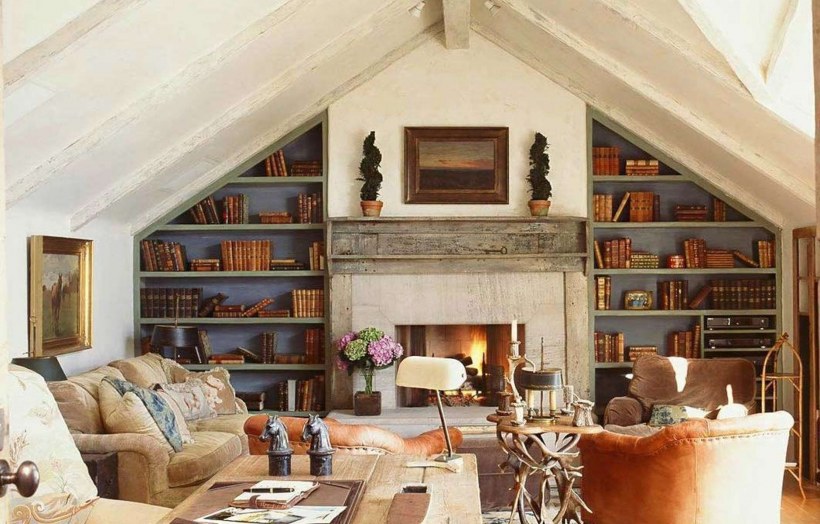 Интерьер мансарды