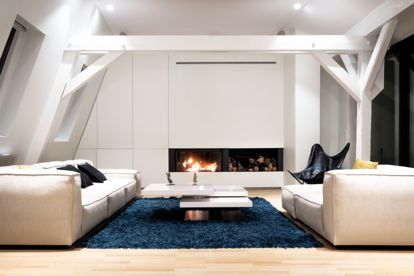 Потолок в стиле лофт мансарда