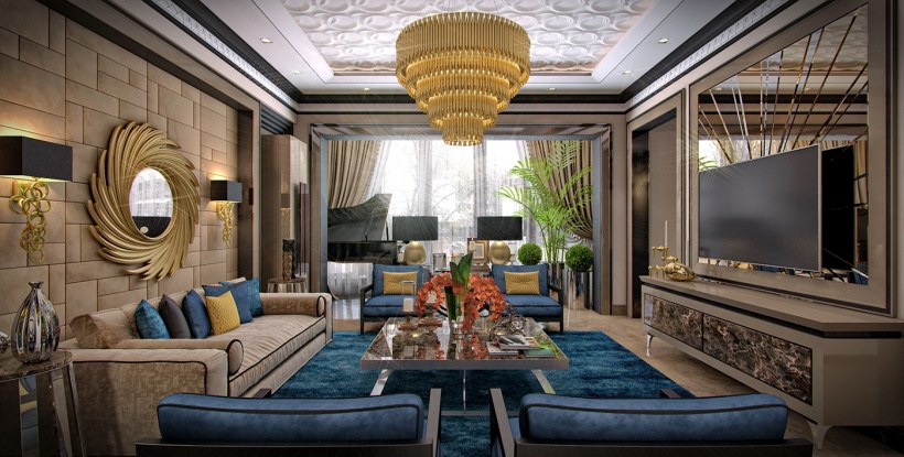 Арт деко интерьер