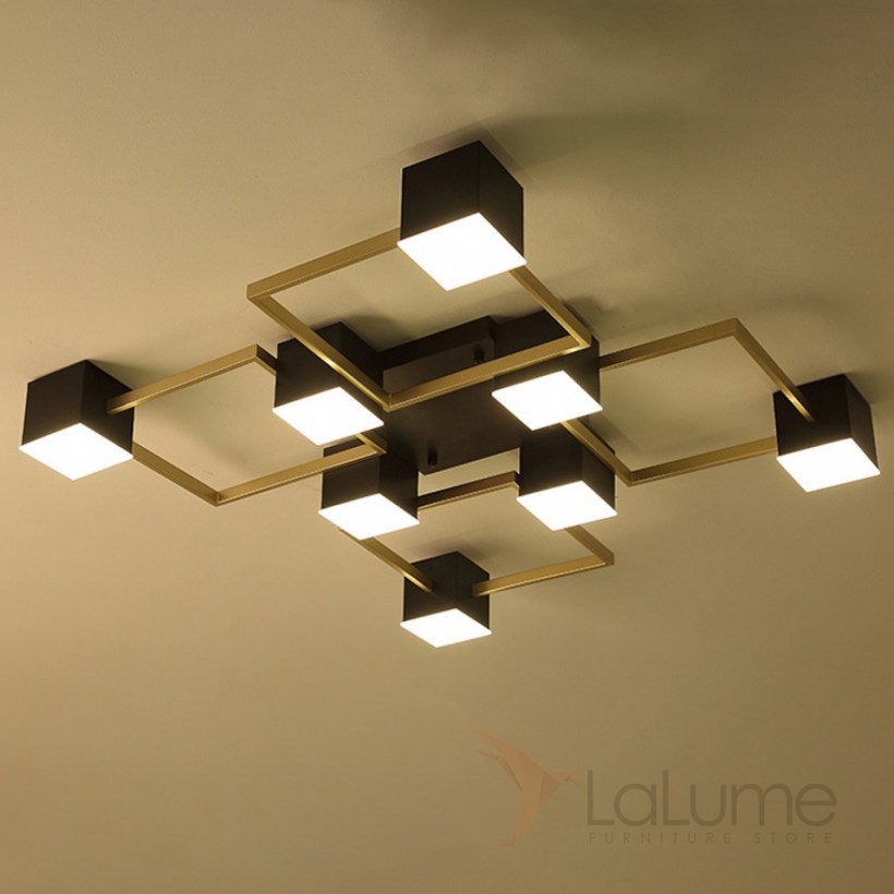 Современные геометрические люстры