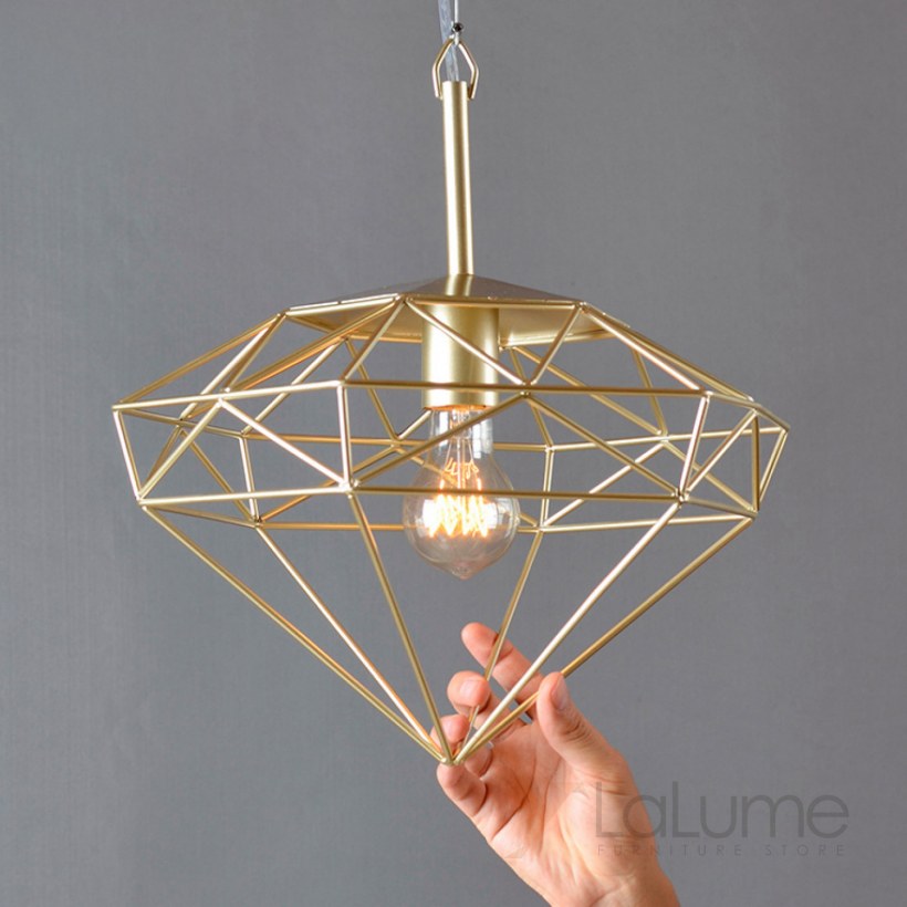 Люстра из металлических прутьев